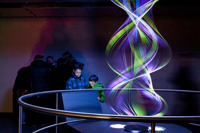 Phänomenta Science Centre, LED tower, green tower, membrane tower, exhibition space, Germany, german architects, tower design, green architecture, green lighting, LED lights, formTLIngenieure, Beier+Wellach Projekte, KKW Architekten, Schneider+Schumacher
