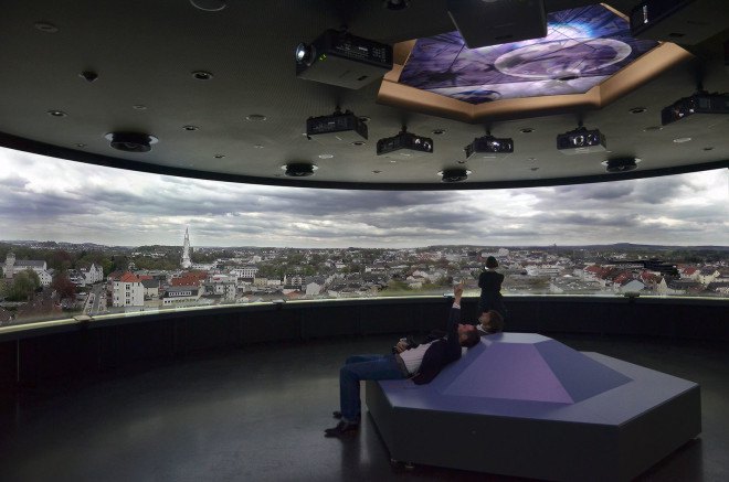 Phänomenta Science Centre, LED tower, green tower, membrane tower, exhibition space, Germany, german architects, tower design, green architecture, green lighting, LED lights, formTLIngenieure, Beier+Wellach Projekte, KKW Architekten, Schneider+Schumacher