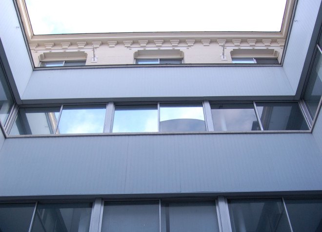 Parc Architects, Paris, office building, green renovation, wooden facade, aluminum facade, courtyard, green architecture, wooden architecture