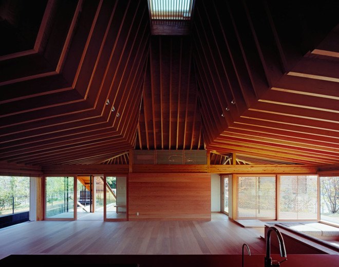 K's Residence, Tadashi Suga Architects Office, timber architecture, family home, skylights, natural ventilation, natural light, green architecture, Japanese architecture, Japan