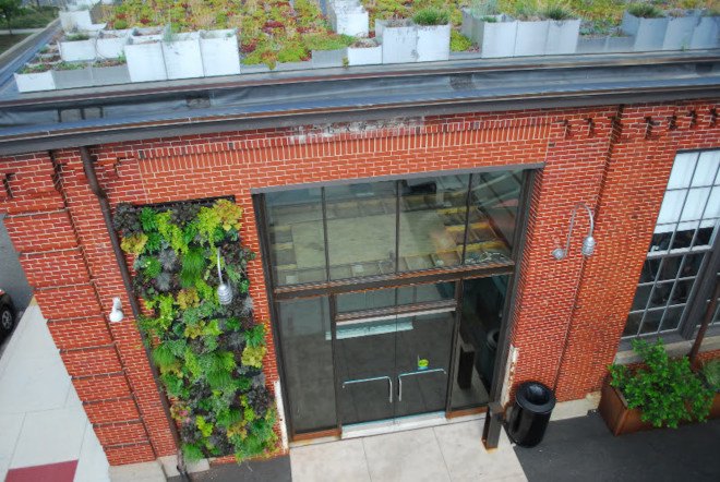 SHIFT_DESIGN, Urban Outfitters, URBN, Urban Outfitters Philadelphia headquarters, living wall, vertical green wall, vertical garden, green roof, Philadelphia, reader submitted content