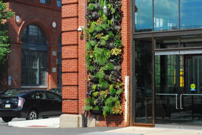 SHIFT_DESIGN, Urban Outfitters, URBN, Urban Outfitters Philadelphia headquarters, living wall, vertical green wall, vertical garden, green roof, Philadelphia, reader submitted content