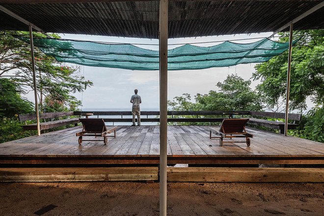 off-the-grid house, SaLo house, Panama, Patrick Dillon, sustainable house, passive house, salvaged materials, rainwater harvesting, rainwater cistern, swimming pool, natural ventilation, clean energy