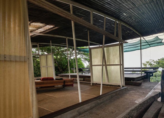 off-the-grid house, SaLo house, Panama, Patrick Dillon, sustainable house, passive house, salvaged materials, rainwater harvesting, rainwater cistern, swimming pool, natural ventilation, clean energy