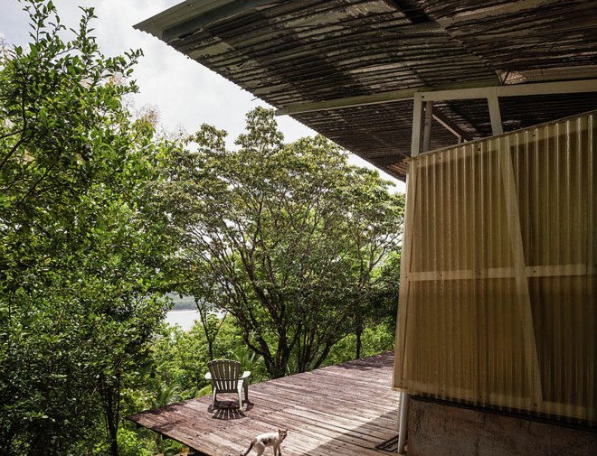 off-the-grid house, SaLo house, Panama, Patrick Dillon, sustainable house, passive house, salvaged materials, rainwater harvesting, rainwater cistern, swimming pool, natural ventilation, clean energy