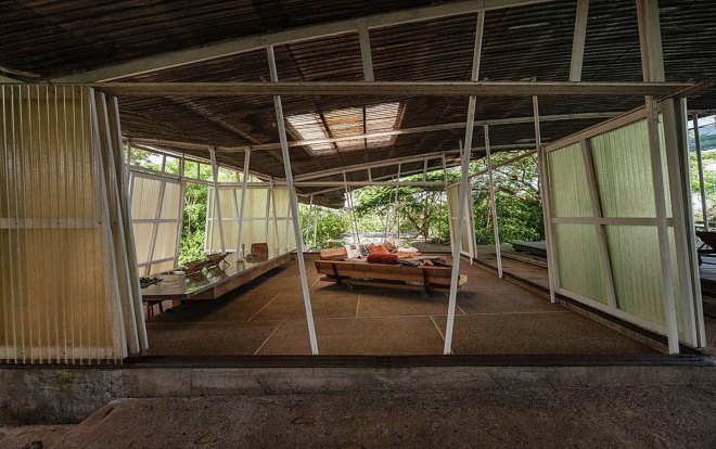 off-the-grid house, SaLo house, Panama, Patrick Dillon, sustainable house, passive house, salvaged materials, rainwater harvesting, rainwater cistern, swimming pool, natural ventilation, clean energy