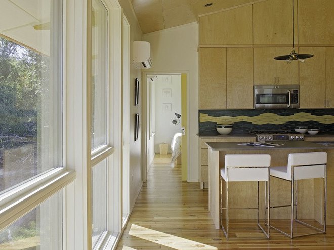 wooden house, Frank Hamon, South Carolina, affordable housing, open air, sloping roof, St Helena, natural light, solar gain, natural ventilation, green architecture