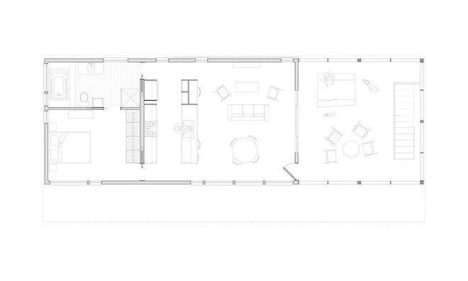 wooden house, Frank Hamon, South Carolina, affordable housing, open air, sloping roof, St Helena, natural light, solar gain, natural ventilation, green architecture