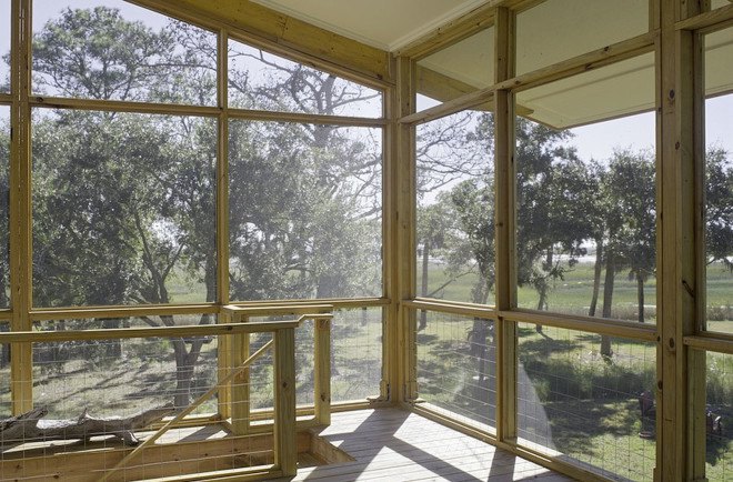 wooden house, Frank Hamon, South Carolina, affordable housing, open air, sloping roof, St Helena, natural light, solar gain, natural ventilation, green architecture