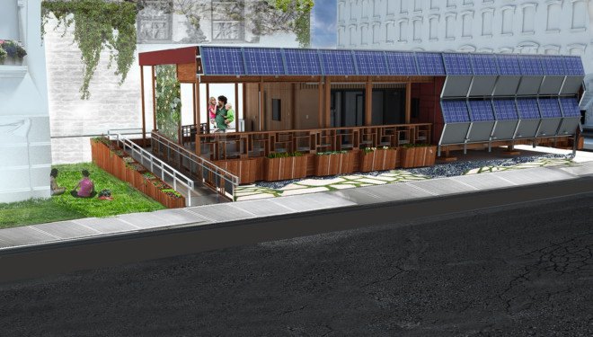 solar decathlon, team dura, post disaster housing, disaster housing, disaster relief design, storm relief housing, solar power, solar powered home