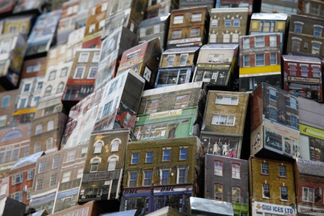 Tower of Babel, Barnaby Barford, Tower of Babel by Barnaby Barford, London Design Week, London Design Festival, London Design Festival 2015, Alun Graves, V&A Museum, Victoria and Albert Museum, London, consumerism,
