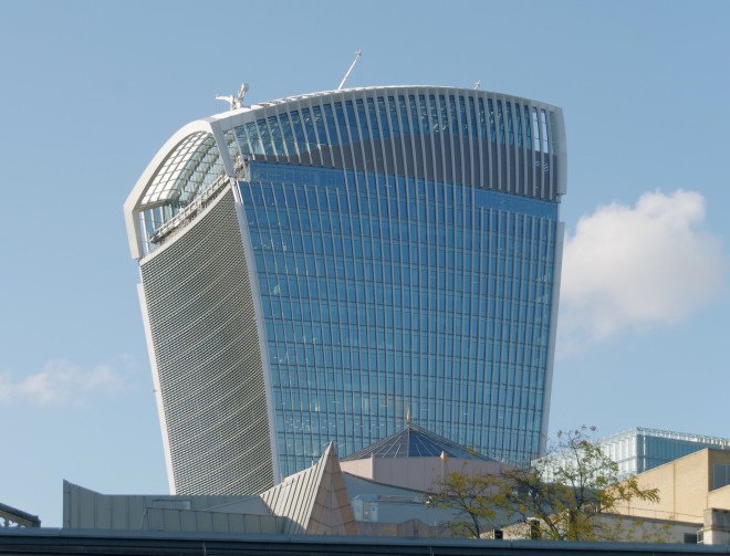 Death Ray building, death ray walkie talkie, walkie talkie skyscraper, death ray skyscraper, walkie scorchie, 20 Fenchurch Street, Thomas Lane, Carbuncle Cup, 2015 Carbuncle Cup, Walkie Talkie worst building, Walkie Talkie ugly building, Walkie Talkie Carbuncle Cup, Ike Ijeh, Eleanor Jolliffe, Walkie Talkie melting cars, Britain, London, London skyscraper, Building Design magazine