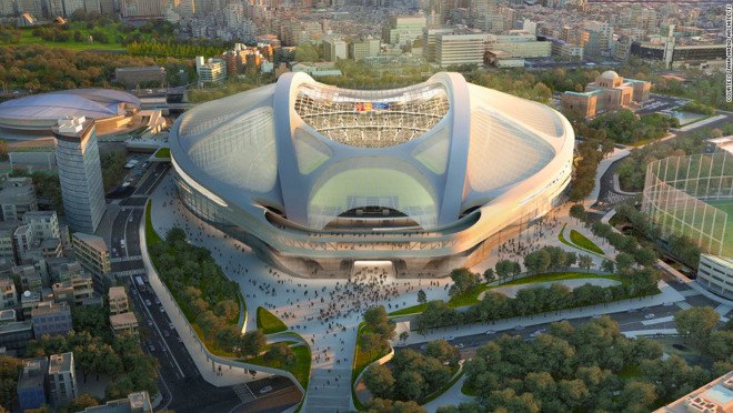Zaha Hadid Architects, Nikken Sekkei, Olympic Stadium Tokyo, 2020 Olympics, Tokyo, stadium design, green architecture, Japan
