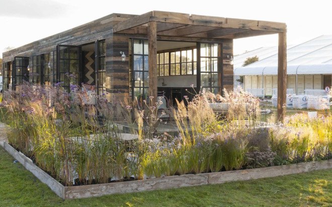 Reed Deer Architects, Bert and May Group, SunEdison, London Design Festival, London Design Festival 2015, Decorex, structurally insulated panels, Green tomato, upcycled furniture, prefab housing, prefab house, upcycled furniture, Watermark, mobile home, prefab home,