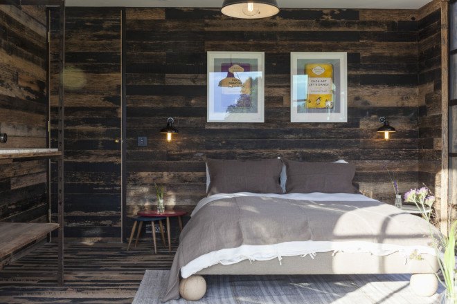 Reed Deer Architects, Bert and May Group, SunEdison, London Design Festival, London Design Festival 2015, Decorex, structurally insulated panels, Green tomato, upcycled furniture, prefab housing, prefab house, upcycled furniture, Watermark, mobile home, prefab home,