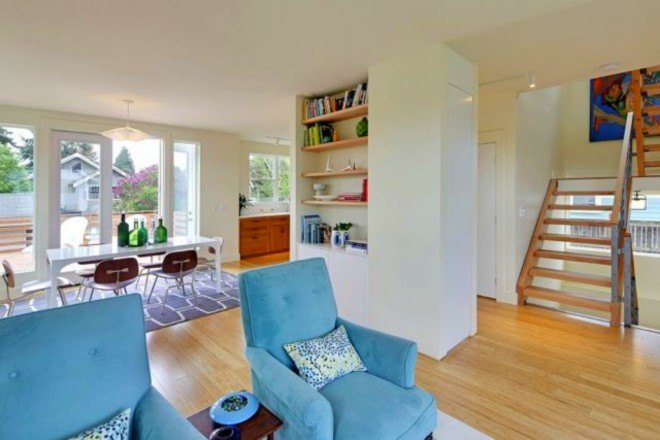 Seattle greenfab, Greenfab design, prefab homes, passive design, net-zero energy house, LEED Platinum certification, energy efficient home design,James Hardie panels, Seattle prefab home, energy efficiency, sustainable design, green design, sustainable materials,