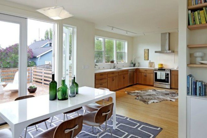 Seattle greenfab, Greenfab design, prefab homes, passive design, net-zero energy house, LEED Platinum certification, energy efficient home design,James Hardie panels, Seattle prefab home, energy efficiency, sustainable design, green design, sustainable materials,