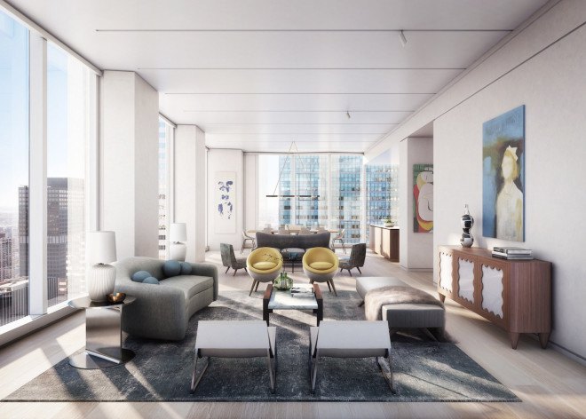 Foster + Partners, Seagram Building, Mies van der Rohe, 100 East 53rd Street, 100 East 53rd Street by Foster + Partners, William T. Georgis, Vanke, RFR Holding, Hines, luxury apartments, luxury condominium, luxury skyscraper, modernist architecture, Midtown