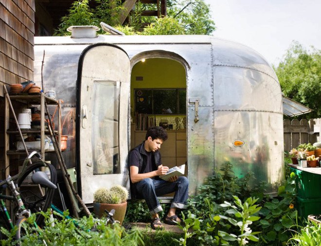 Grand Daddy Hotel, Airstreams, renovated airstreams, converted airstreams, airstream trailers, airstream camper, airstream hotel, airstream trailer park, airstream camper, vintage airstream, airstream studio, airstream office, hairstream, airstream shop, Andreas Stavropoulos, Matthew Hofmann, Hofmann Architecture airstream, Flying Cloud Airstream, airstream conversions, airstream renovations