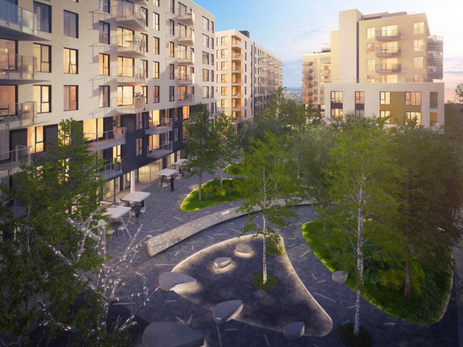 cross-laminated timber, Griffintown, Arbora, Montreal, LEED Platinum, LSR GesDev, Sotramont, Lemay+CHA, Nordic, CLT, cross-laminated timber architecture, Arbora by Lemay+CHA,