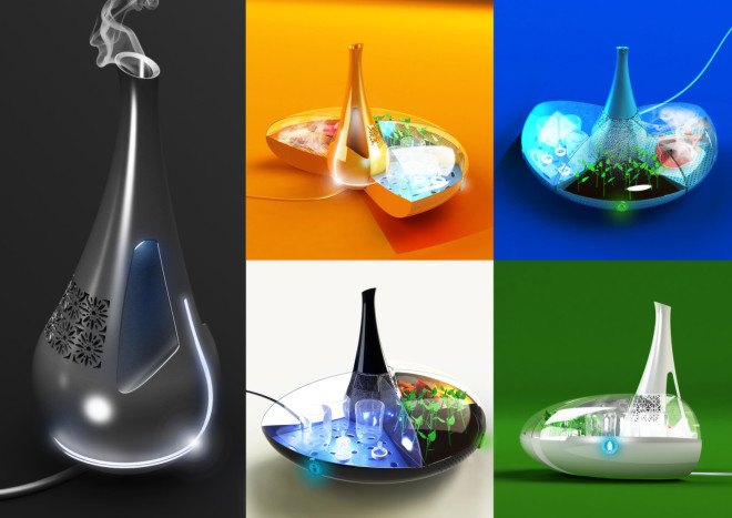 electrolux design lab, bloom, smart kettle, recycled steam, jordan lee martin, design lab product design, design lab 2015