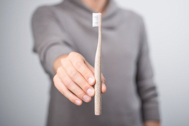 BOGObrush, buy one give one, bogo brush, made in the USA, eco toothbrush, environmentally friendly toothbrush, eco bathroom, reader submission