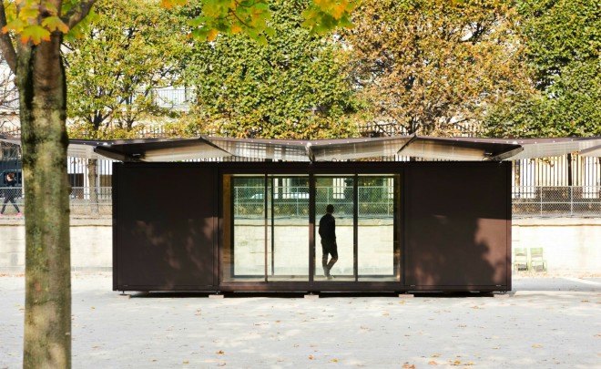 Kiosque, Bouroullec brothers, container design, modular container structures, container homes, container office space, urban building, urban design, modular homes, modular offices, sustainable design, green design, alternative building materials,