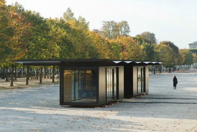 Kiosque, Bouroullec brothers, container design, modular container structures, container homes, container office space, urban building, urban design, modular homes, modular offices, sustainable design, green design, alternative building materials,