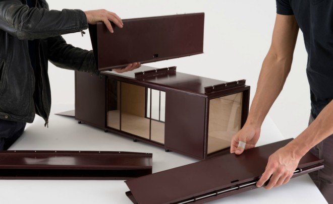 Kiosque, Bouroullec brothers, container design, modular container structures, container homes, container office space, urban building, urban design, modular homes, modular offices, sustainable design, green design, alternative building materials,