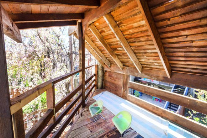 carroll gardens, brooklyn, treehouse, gennaro brooks-church, green building, reclaimed materials, natural pool, natural swimming pool, chemical-free pool, airbnb, brownstone, renovated brownstone, brownstone for rent