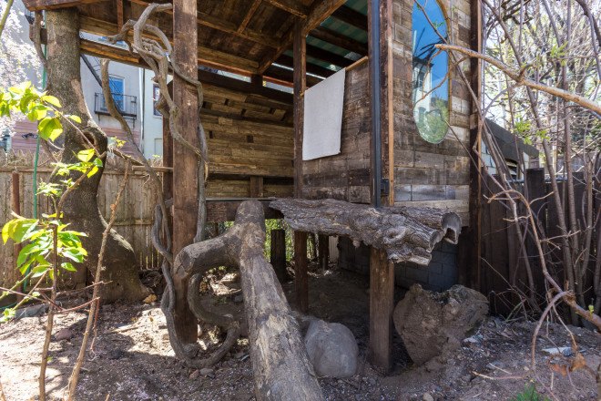 carroll gardens, brooklyn, treehouse, gennaro brooks-church, green building, reclaimed materials, natural pool, natural swimming pool, chemical-free pool, airbnb, brownstone, renovated brownstone, brownstone for rent
