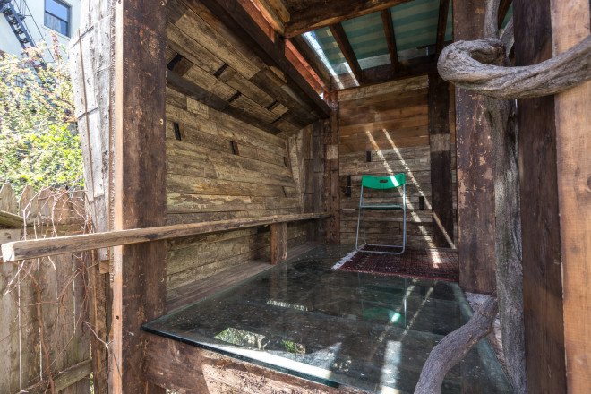 carroll gardens, brooklyn, treehouse, gennaro brooks-church, green building, reclaimed materials, natural pool, natural swimming pool, chemical-free pool, airbnb, brownstone, renovated brownstone, brownstone for rent