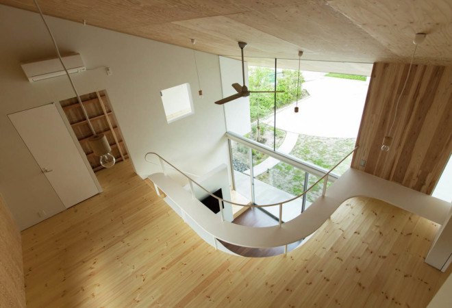 Manta House, Japan, y+M design office, natural ventilation, natural lighting, inner garden, terrace, green architecture, green spaces, family house, Japanese architecture