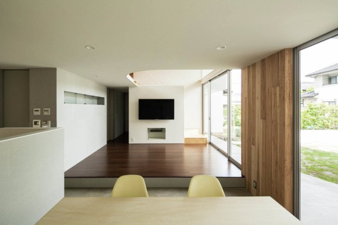 Manta House, Japan, y+M design office, natural ventilation, natural lighting, inner garden, terrace, green architecture, green spaces, family house, Japanese architecture