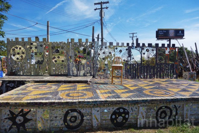 green design, eco design, sustainable design, Dabls African Bead Museum, Olayami Dabls, Detroit, recycled art, garbage art, metal art, outdoor sculpture park