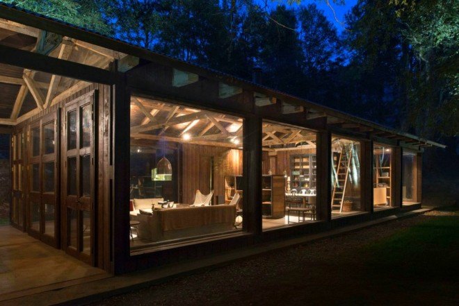 Estudio Valdés Arquitectos, Barn House, architecture, Barn House Chile, chilean architecture, barn house renovation, recycled building materials, sustainable design, green design, repurposed barn materials, Lago Ranco barn house,