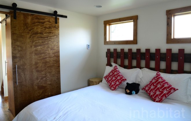 Fireside Resort, tiny house resort, test drive a tiny home, Wheelhaus tiny homes, tiny homes in Wyoming, sustainable tiny home resort, Wyoming tiny home resort, Tafline Laylin photos tiny houses, photos of tiny houses, Wheelhaus Wedge tiny house, Wheelhause Caboose tiny house, tiny house with a loft, tiny house resort Jackson Hole, Wilson tiny house