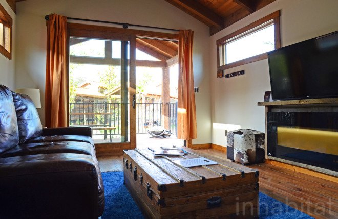 Fireside Resort, tiny house resort, test drive a tiny home, Wheelhaus tiny homes, tiny homes in Wyoming, sustainable tiny home resort, Wyoming tiny home resort, Tafline Laylin photos tiny houses, photos of tiny houses, Wheelhaus Wedge tiny house, Wheelhause Caboose tiny house, tiny house with a loft, tiny house resort Jackson Hole, Wilson tiny house