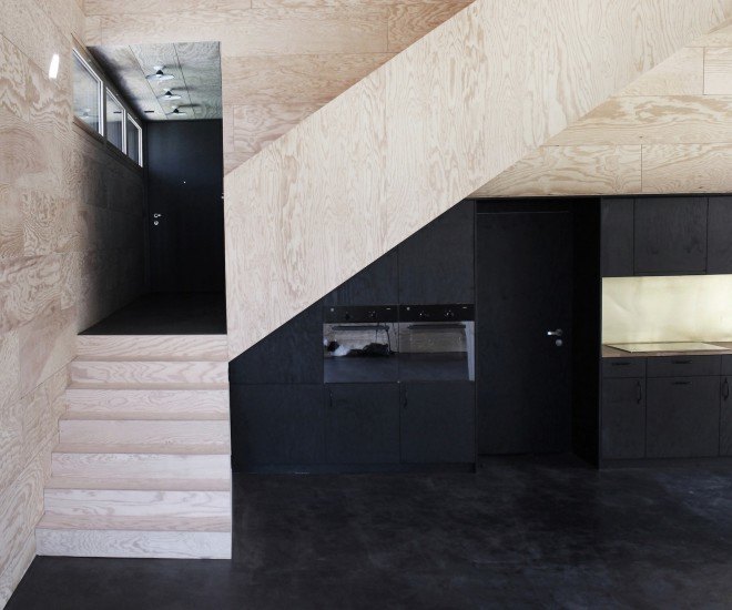 prefab housing, Tom Munz Architekt, House at Lake Constance by Tom Munz Architekt, Lake Constance, wooden home, timber home, prefab timber home, French Aleppo pine, open plan layout, larch, sustainably sourced wood, Egnach