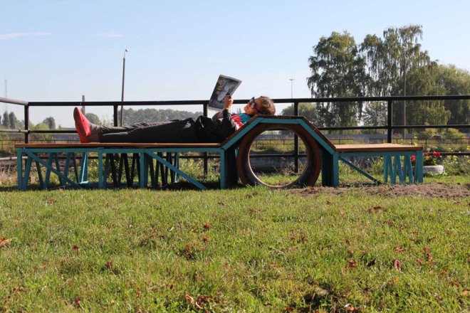 Gdańsk, Reshtki, recycled urban furniture by Reshtki, reader submitted content, recycled materials, urban furniture, Sara Podwysocka, Maria Ostrowska