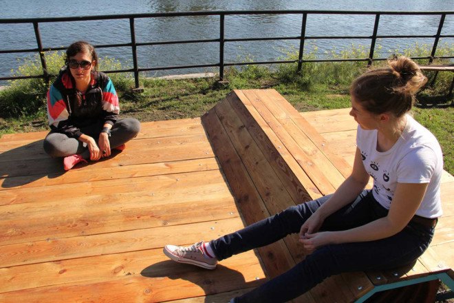 Gdańsk, Reshtki, recycled urban furniture by Reshtki, reader submitted content, recycled materials, urban furniture, Sara Podwysocka, Maria Ostrowska