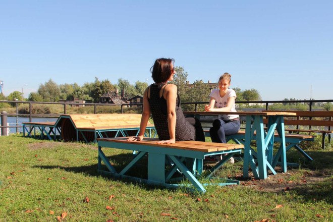 Gdańsk, Reshtki, recycled urban furniture by Reshtki, reader submitted content, recycled materials, urban furniture, Sara Podwysocka, Maria Ostrowska