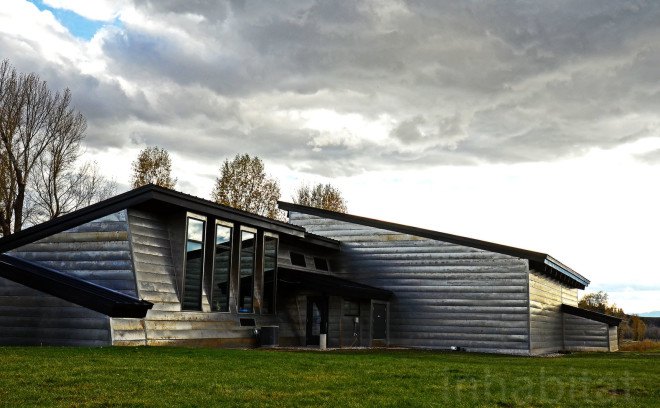 Teton Mountain school, Ward + Blake architects, Kelly Elementary School, Teton Mountains, Wyoming, Wyoming school renovation, green schools Wyoming, weathering steel, Wyoming architects, small country school opens to immense mountain view, beautiful mountain school in Wyoming, Kelly school, Kelly Wyoming School, Ward + Blake school renovations in Wyoming