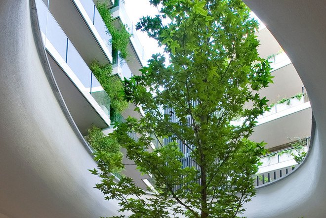 Westway Architects, green renovation, Milan, Italy, 19th century building renovation, natural lighting, internal courtyard, courtyard, residential architecture