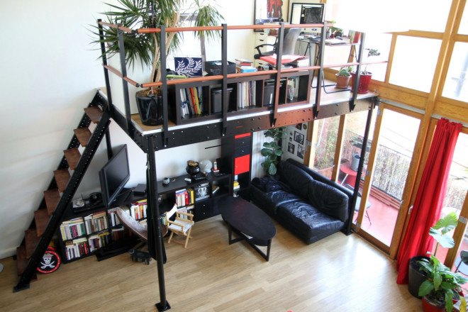 new york diy loft, diy loft kit, expand furniture, building a loft inside apartment, how to build a loft, add loft to apartment, expand apartment, add square feet to apartment, loft office, loft sleeping area