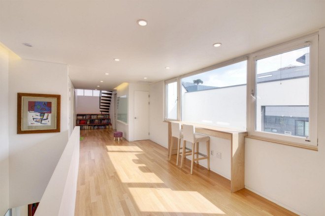 One Roof House, South Korea, pitched roof, natural lighting, natural ventilation, South Korea, skylights, family house, mlnp architects, playground, green library