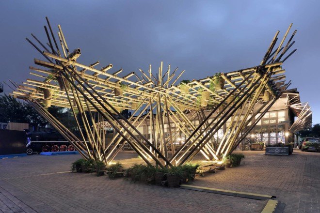 penda architects, penda design, sustainable design, sustainable architecture, bamboo buildings, bamboo architecture, renewable cities, bamboo city, Beijing Design Week, china architecture, austria architecture