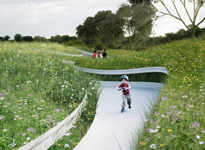 penda, where the river runs, garden expo 2015, wuhan garden expo, china garden expo, panda garden expo, green installation, green exhibit