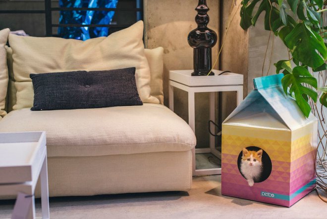 Petbo, petbo playhouse, cat playhouse, modern cat house, cat playhouse, cardboard cat house, cardboard pet house, cardboard, reader submission, stylish cat house, recyclable pet supplies, cardboard pet supplies, recyclable cat house