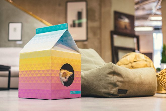 Petbo, petbo playhouse, cat playhouse, modern cat house, cat playhouse, cardboard cat house, cardboard pet house, cardboard, reader submission, stylish cat house, recyclable pet supplies, cardboard pet supplies, recyclable cat house